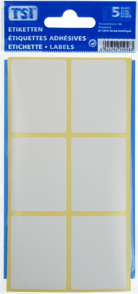 Vielzweck-Etiketten weiß 38 x 50 mm