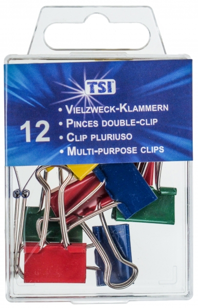 Vielzweck-Klammern 19 mm, 12er Packung